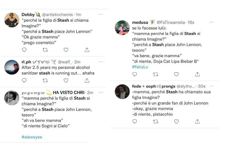 stash e giulia belmonte nome figlia critiche