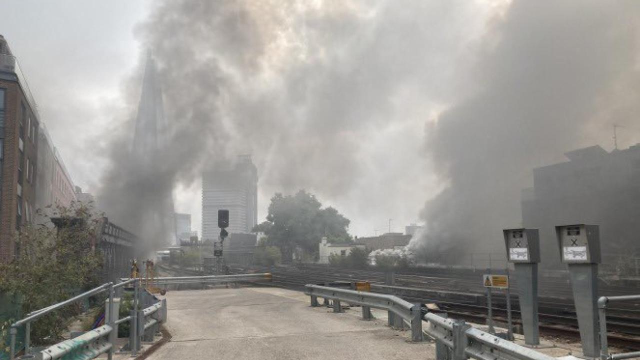 Incendio alla stazione di London Bridge