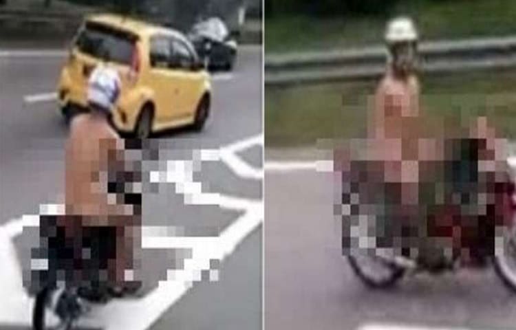 nudo in scooter