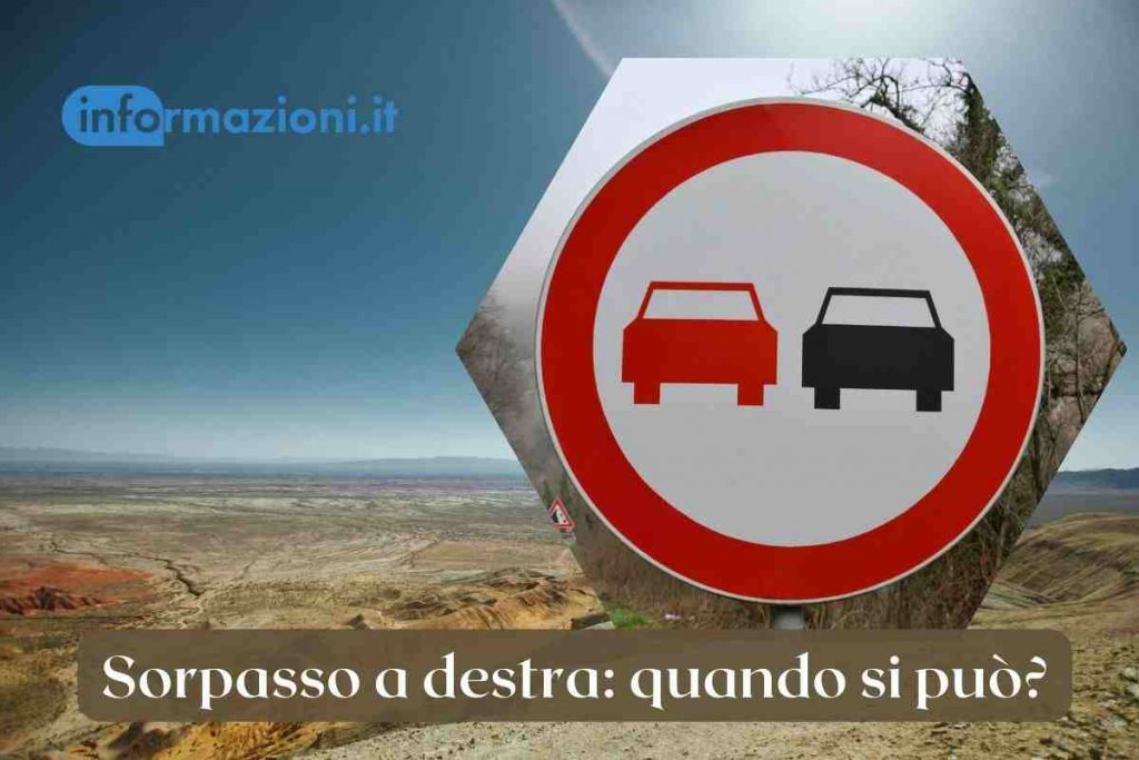 Sorpasso a destra, ecco quando è consentito: non tutti lo sanno