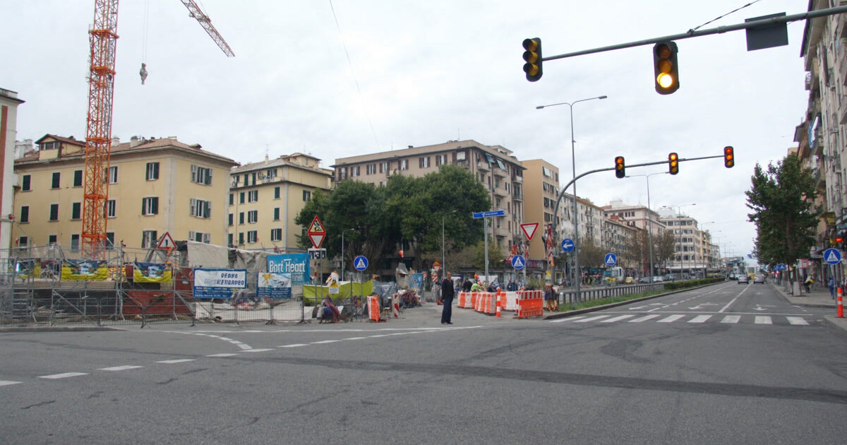 La Spezia, modifiche alla viabilità in via Armando Diaz: lavori in corso
